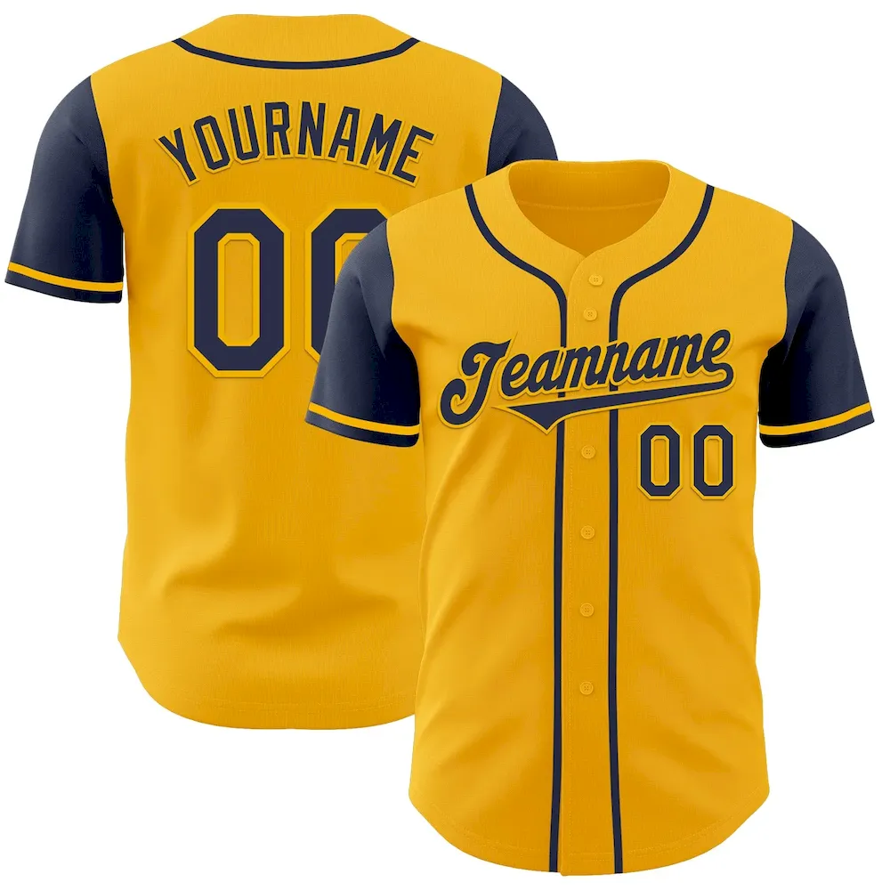 TwoTone0856.webp Custom Gold Navy Authentic Two Tone Baseball Jersey - Image 1